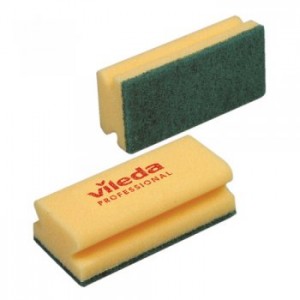 Abrasive Scourer (Green/Yellow foam) 15cm x 7cm