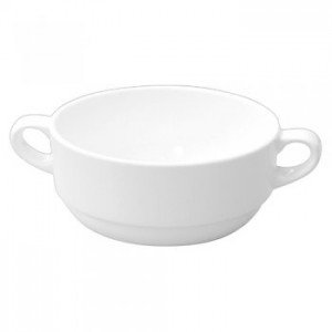 Alchemy White Consomme Bowl (Handled) - 27.5cl / 10oz