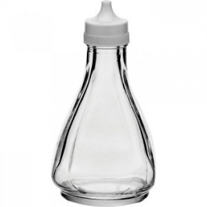 Vinegar Bottle White Plastic Top Height 125mm