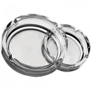 Clear Stackable Small Ashtray 4.25