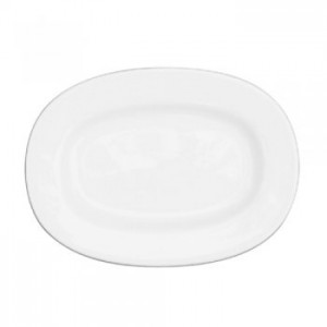 Alchemy White Rimmed Oval Dish Available in 3 sizes