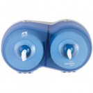 SmartOne Mini Double Dispenser Toilet Tissue System available in Blue & White