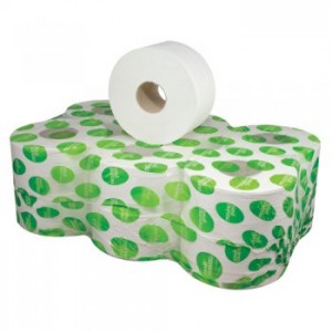 Mini Jumbo Toilet Roll White Tissue (2 Ply) - available in 4 sizes