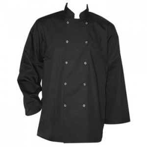 Basic Long Sleeved Stud Chef Jacket Small
