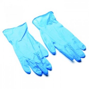 Powder Free Blue Vinyl Gloves - available in 3 sizes