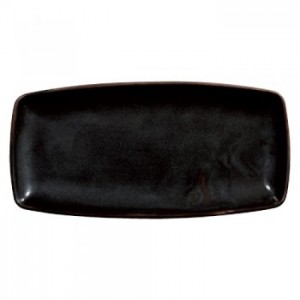 Black Sparkle Oblong Plate 29.5cm x 15cm / 11 3/4