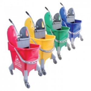 25Ltr Ergonomic Top Bucket & Wringer - available in 4 colours