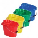 12 Litre Rectangular Bucket & Wringer available in 4 colours