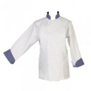 Elite Chefs Jacket with Gingham Trim Large