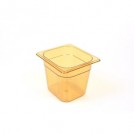 Gastronorm 1/6 Food Pan 176 x 162ml Amber 2.6Litre