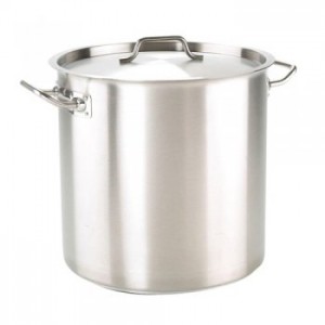 Stainless Steel 36.6L Stock Pot with Lid 36cm/14