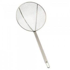 Round Nickel Plated Skimmer Square Mesh - available in 2 sizes