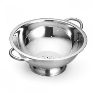 Stainless Steel Tubular Handled Footed Colander - available in 3 sizes