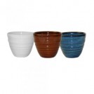 Bit On The Side Super Vitrified 11cl Ripple Dip Pot available in 3 colours