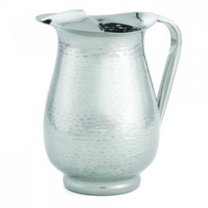 18-8 Stainless Steel Remington 2Qt Beverage Pitcher with Ice Guard 