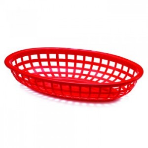 Classic Oval Plastic Basket available in 2 colours