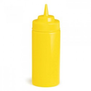 8oz 53mm Widemouth Squeeze Dispenser available in Natural, Ketchup & Mustard