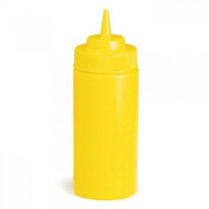 24oz 63mm Widemouth Squeeze Dispenser available in Natural, Ketchup & Mustard