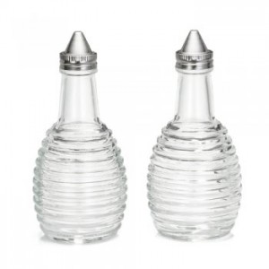 6oz Beehive Oil & Vinegar Dispensers with Stainless Steel Tops