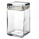 Square Biscotti Jar available in 2 sizes
