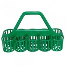 Green Glass Collecting Basket
