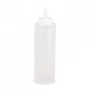 12oz 38mm Cone Tip Squeeze Dispenser available in Natural, Ketchup & Mustard
